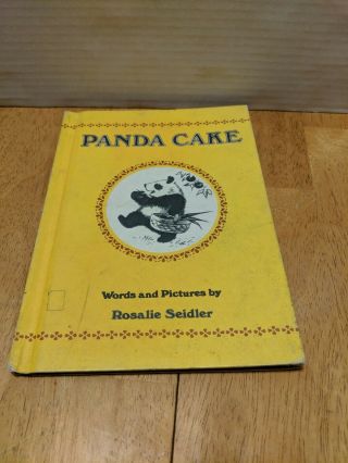 Panda Cake By Rosalie Seidler 1978 Vintage Hardcover Children 