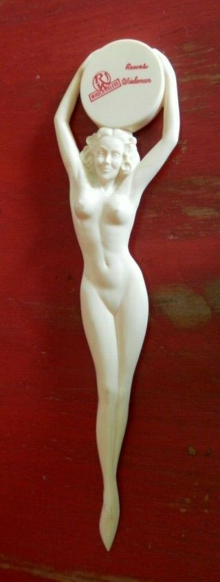 Vintage Plastic Art Deco Naked Woman Letter Opener Reeves Wiedeman Wholessalers