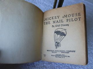 1933 Little Big Book Mickey Mouse and Mail Pilot by Walt Disney 4