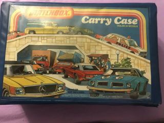 Vintage 1978 Matchbox Carry Case Holds 24 Models With 2 Tray Inserts - Lesney