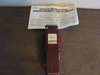 Vintage Oster Adjustable Electric Hair Clipper Trimmer Model 284 - 01 Series B