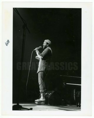 Marvin Gaye 1974 In Performance On Stage Vintage Photograph