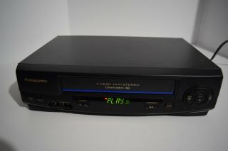 Panasonic Pv - V4521 4 - Head Vcr Video Cassette Recorder Vhs Player No Remote
