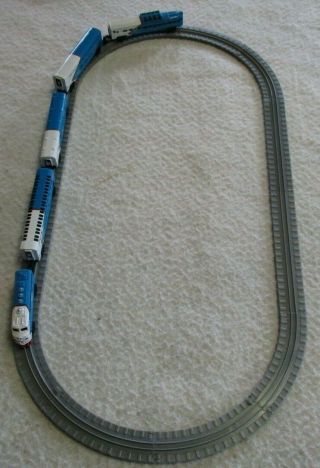 Micro Machines Trains American Passenger 100 Complete W/ Track Vintage 89