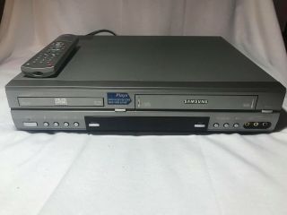 Samsung Dvd V1000 Vcr Vhs Dvd Player Combo With Remote Bundle Read