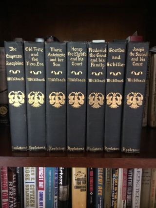 Vintage Historical Novels By L Muhlbach 7 Different 1900 Appleton Pub N Y