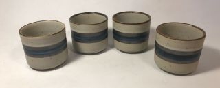 Set Of (4) Vintage Otagiri Horizon Sake Cups Made In Japan
