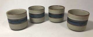 Set of (4) Vintage Otagiri Horizon Sake Cups Made in Japan 2