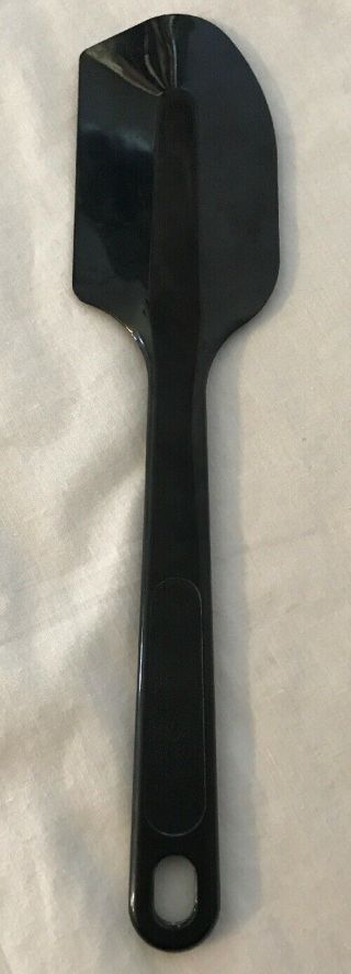 Vintage Ultratemp Plastic Rounded Spatula Scraper Black Robinson Knife Co.  2107