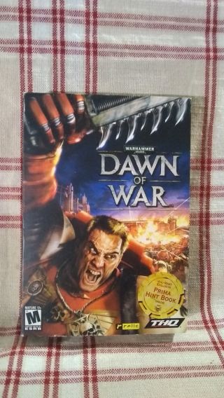 Warhammer 40,  000 Dawn Of War Pc Cd Rom Big Box 2004 Retro Vintage