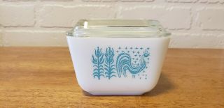Vintage Pyrex Amish Refrigerator Dish 501 With Lid
