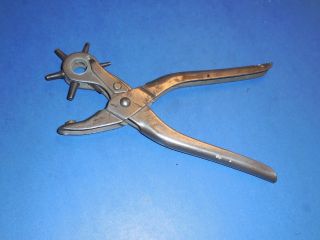 Vintage Rotary Leather 6 Hole Punch Made In Germany