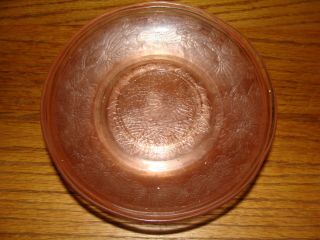 Vintage Depression Glass Ten (10) Pink Plates Saucers 6 "