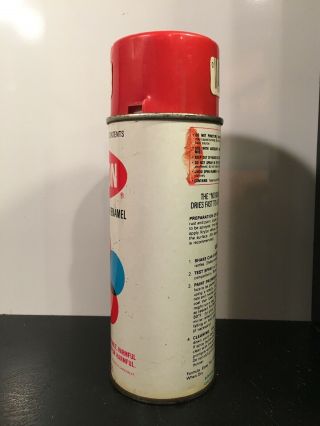 Vintage Krylon No.  2108 Banner Red Spray Paint Can 4