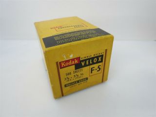 Vintage Kodak Velox Single Weight Deckle Edge F5 Photo Paper 500 Sheets