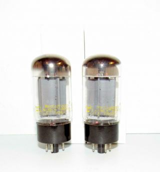 2 Sylvania 6l6gc Amplifier Tubes.  Branded For Westinghouse.  Tv - 7 Test Strong.