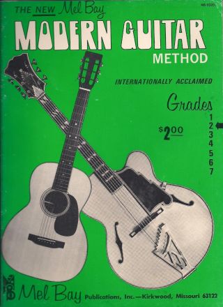 Vintage Mel Bay Modern Guitar Grade 2 Intermediate Book 1973 Learn