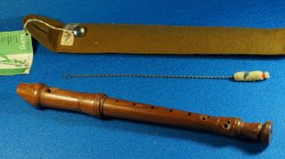 Vintage Kung Classica Soprano Recorder - Palisander Wood - With Case