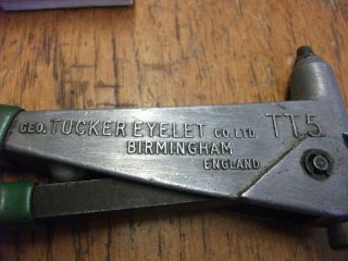 Vintage Tucker Fasteners Ltd Tt5 Pop Rivet Gun & 36 Rivets Birmingham England