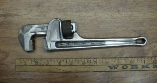 Vntg Intl.  Forge Co. ,  Chicago Lite - Mite 10 " Aluminum Pipe Wrench,