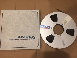 Ampex Grand Master 456 10 1/2 " Metal Reel Full With 1/2 " Tape