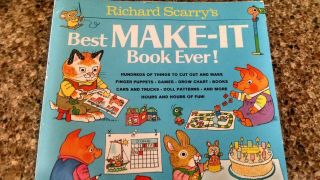 Richard Scarry ' s Best Make It Book 1977 Vintage Activity Book Softcover 4