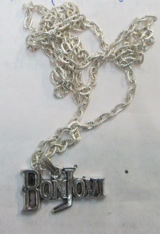 Bon Jovi Vintage Necklace Pendant From Late 80 