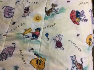 Vintage Winnie The Pooh And Friends Twin Comforter Reversible 4 Seasons 2
