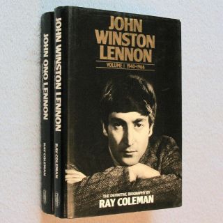 John Winston Ono Lennon 2 Vols 1st Ed Ray Coleman The Beatles Paul George Ringo