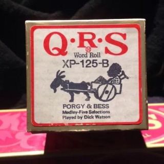 Vintage Qrs Player Piano Rolls Porgy & Bess Musical Xp - 125 - B Word Roll