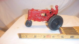 Vintage Slik Toys Metal Red Farm Tractor Mm Minneapolis Moline Diecast Toy