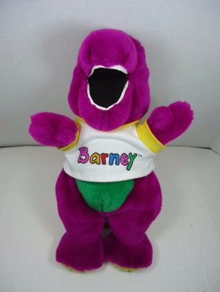 Barney The Dinosaur Plush With Shirt Dakin 1992 Vintage Lyons 14 "