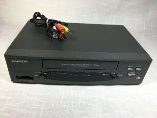 Daewoo Dv - T5dn Vcr 4 Head Hifi Vhs Video Cassette Recorder Player