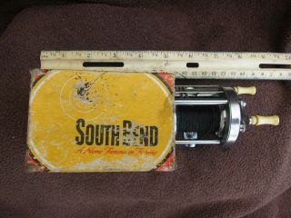 Vintage South Bend No.  300 Level - Wind Casting Reel W/box - Good Cond