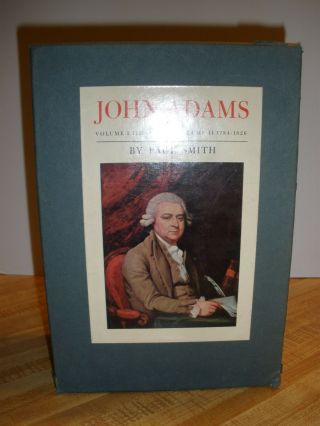 JOHN ADAMS Page Smith First Edition 2 Volumes American History PRESIDENTS 2