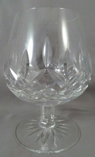 Vintage Signed Waterford Irish Cut Crystal Lismore Footed Brandy Cognac Snifter