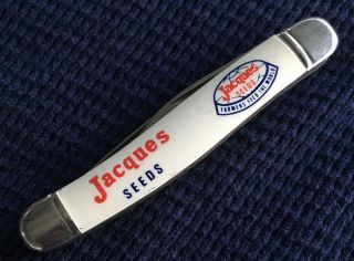 Vintage Imperial Usa 2 Bld (jacques Seed) Adv.  Serp.  Jack Pocket Knife Exc Nr