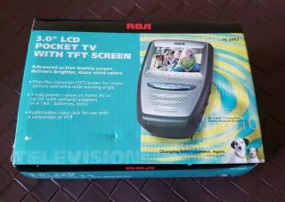 Rca Handheld 3 " Lcd Pocket Color Tv Model Tft Screen 16 - 3062 Box