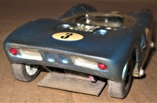 1970s VINTAGE 1/24 CAN AM RACER SLOT CAR with SCRATCH - MADE CHASSIS w/MOTOR 6
