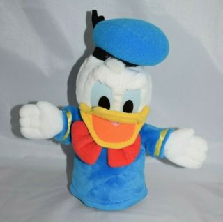 Vintage Mattel Donald Duck Hand Puppet Plush 12 " Mickey Mouse & Friends