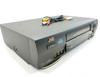 Jvc Hr - Vp673u Hi - Fi Stereo 4 Head Vhs Vcr Player Recorder With Rca Cables