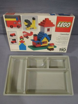 Lego 110 Universal Building Set Box & Insert Tray Only Vintage 1977