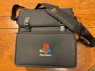 Sony Playstation Ps1 Vintage Padded Travel Bag Carrying Case Messenger Bag