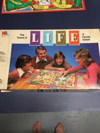 Vintage The Game Of Life Board Game Milton Bradley 1979 Complete Set