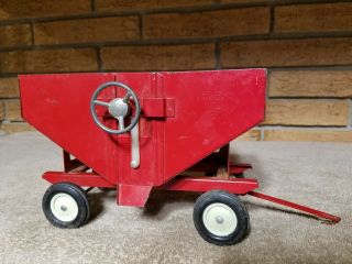 Vintage Ertl International Harvester Ih Case Red Gravity Wagon Trailer 8 " Long