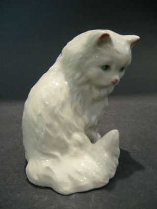 Vintage Goebel Mitzi White Persian Cat Figurine W Germany Fine German Porcelain 2