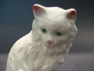 Vintage Goebel Mitzi White Persian Cat Figurine W Germany Fine German Porcelain 3