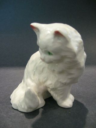 Vintage Goebel Mitzi White Persian Cat Figurine W Germany Fine German Porcelain 4