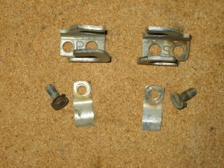 Vintage Set Of Two Omc Control Shift Cable Lock Clamp 303556/305736/305737