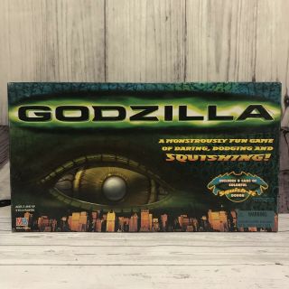 Vintage 1998 Godzilla Board Game Complete Milton Bradley (v7